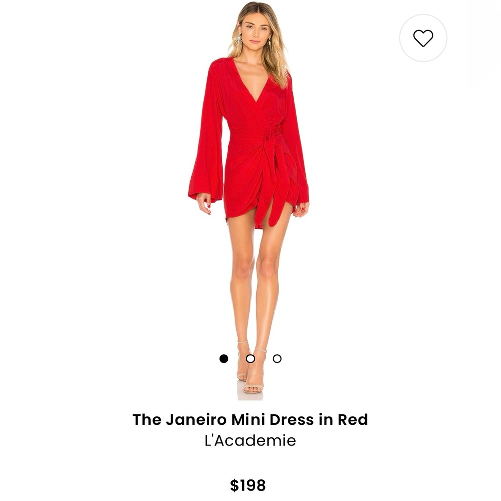 L’Academie red mini dress from Revolve